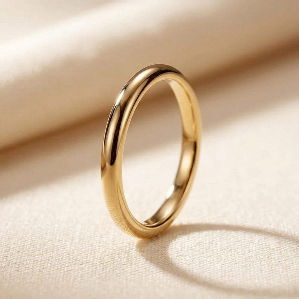 Slim Dome Ring | Guld