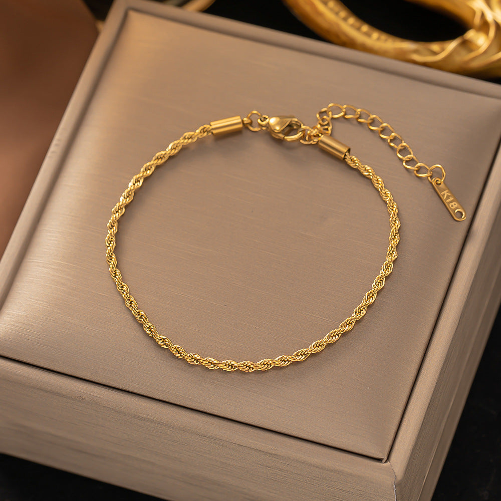 Twisted Chain Bracelet | Guld