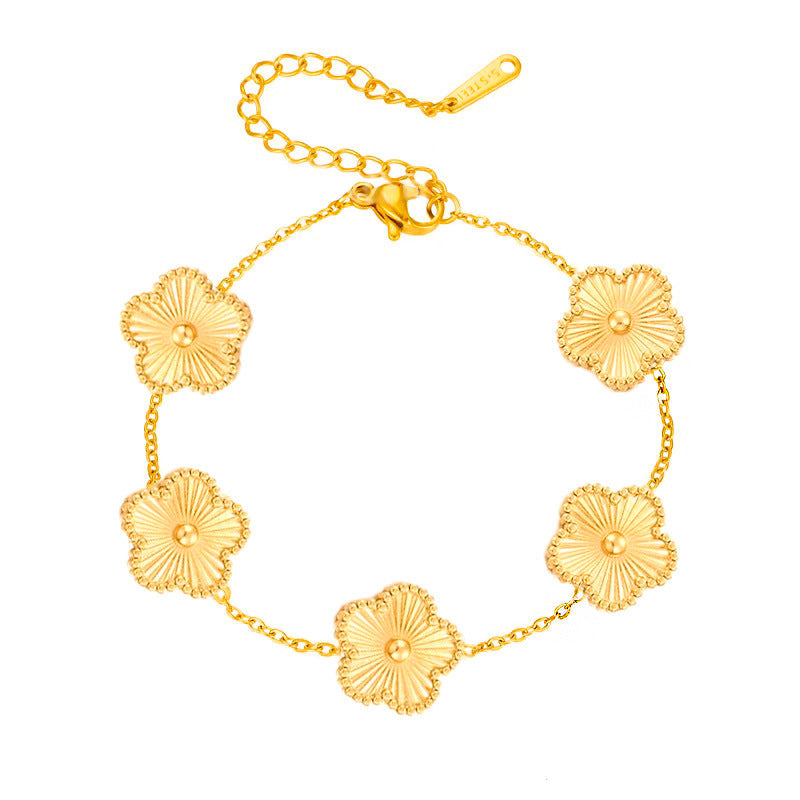 Florielle Bloom Charm Armbånd | Guld