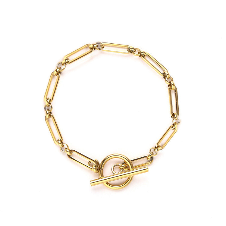 Link T-Bar Armbånd | Guld