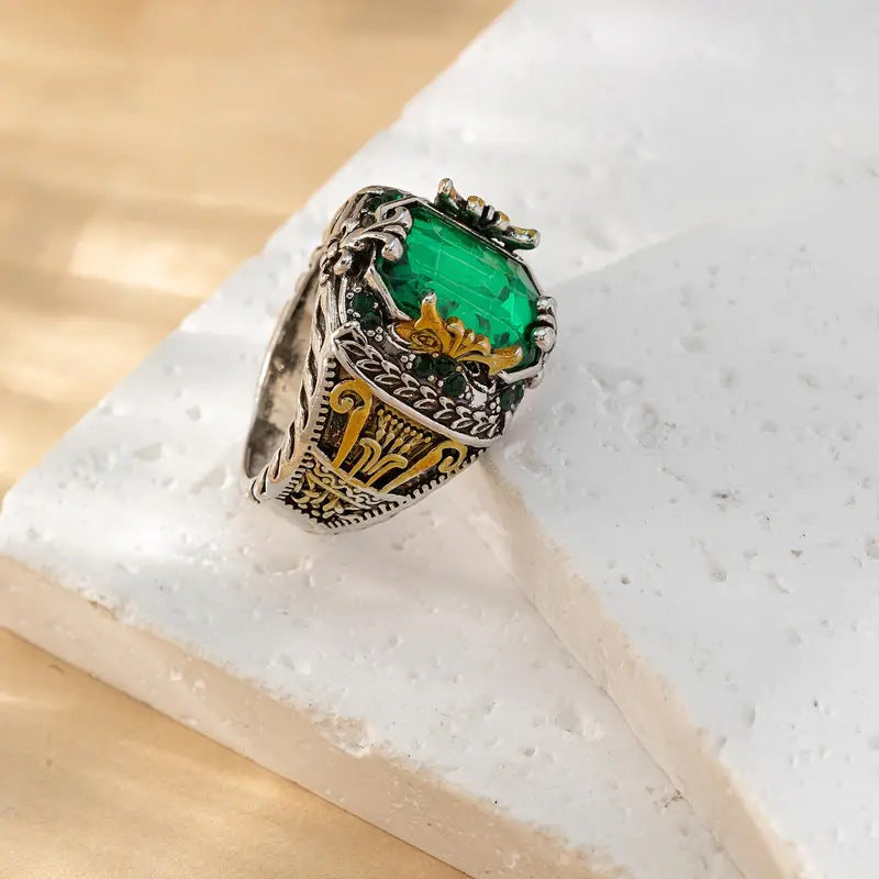 Klara Emerin Ring | Blandet Guld