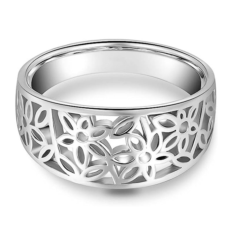 Sart Blomst Daria Ring | Hvidguld