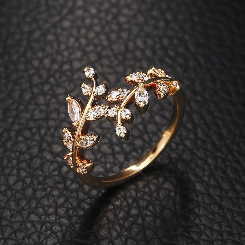 Elegant Vine Guld Ring | Guld