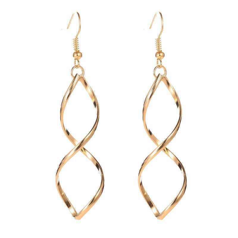 Spiral Dangle Øreringe | Guld