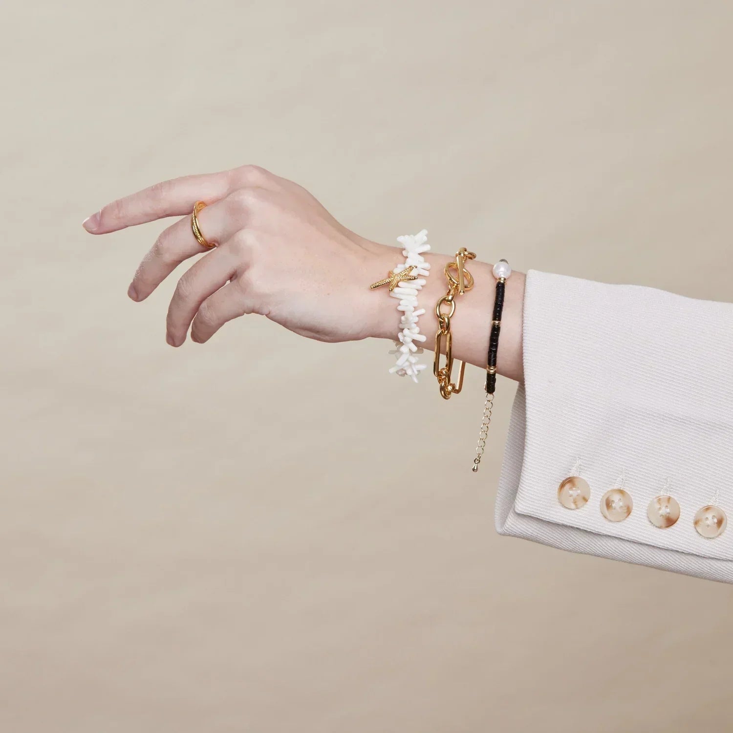 Link T-Bar Armbånd | Guld