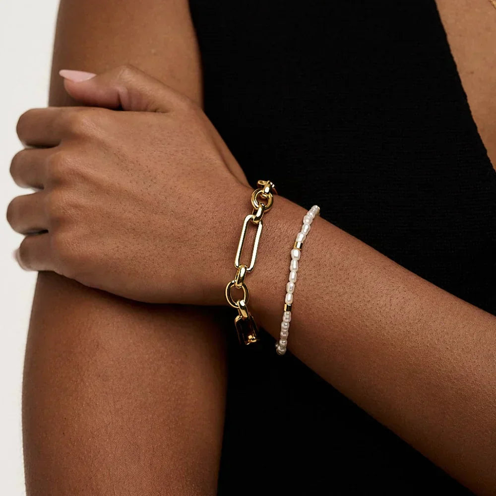 Link T-Bar Armbånd | Guld