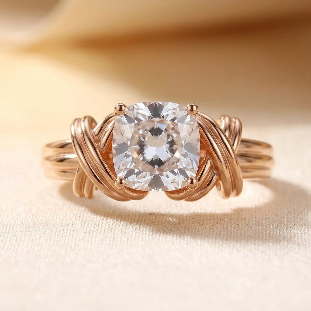 Knotted Band Statement Ring | Guld