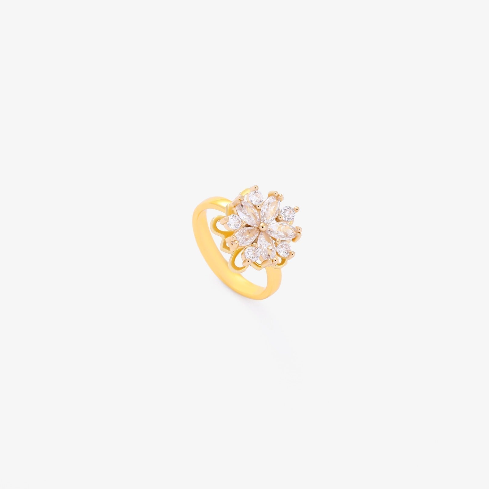 Flora Accent Spinning Ring | Guld