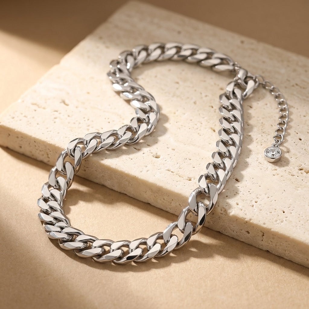 Chunky Cuban Link Halskæde | Guld