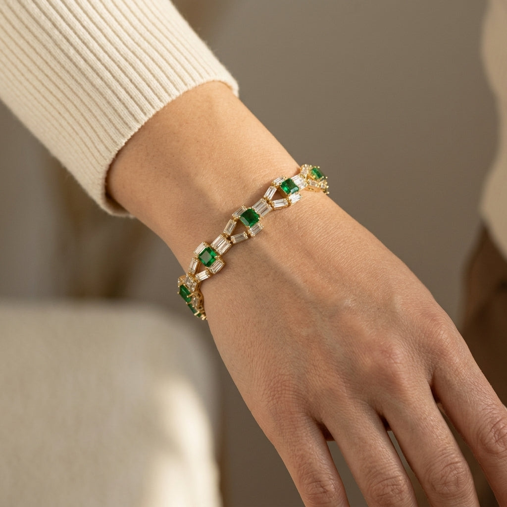 Verde Link Tennisarmbånd | Guld