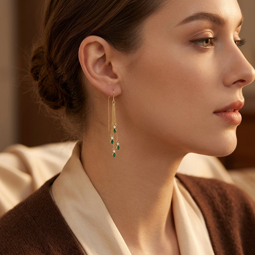 Calista Moreau Frynseøreringe | Guld