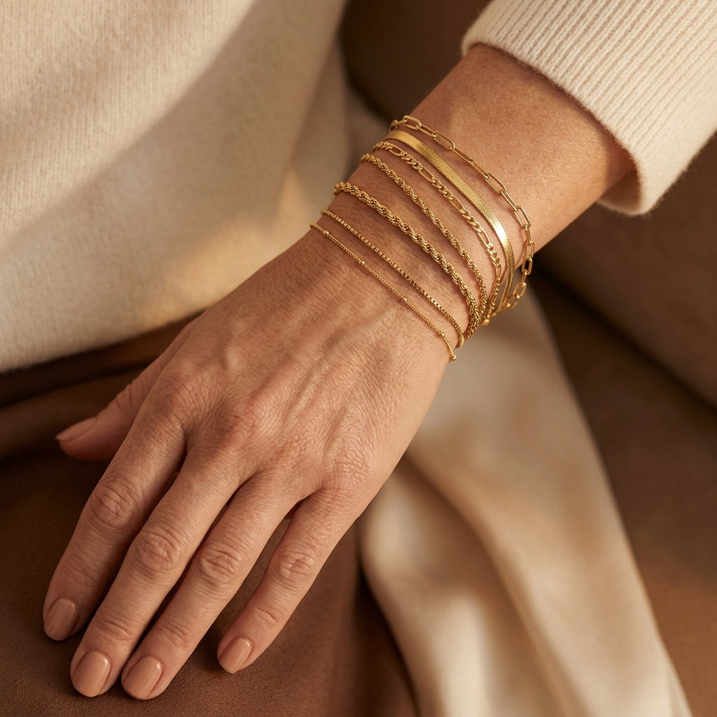 Isabella Vernetta armbåndssæt | Guld