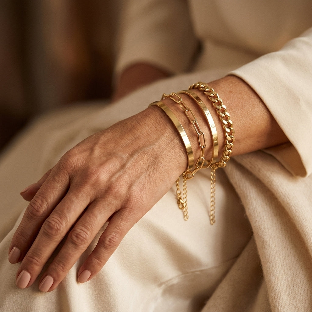Elan Mercer Armbåndsæt | Guld