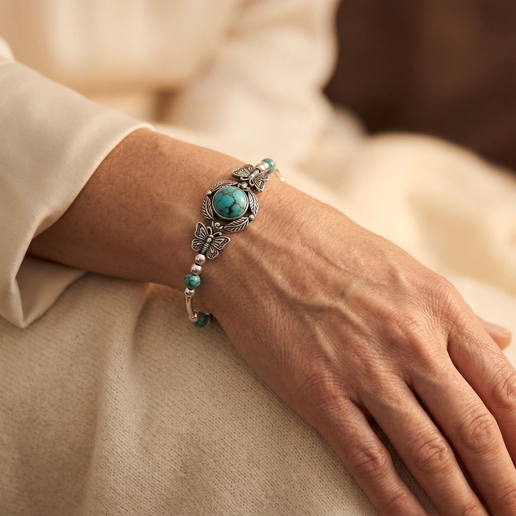 Oasis Butterfly Drift Armbånd | Hvidguld