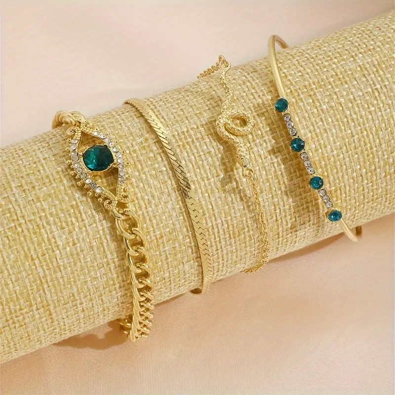 Serpina Veyra Armbåndsæt | Guld