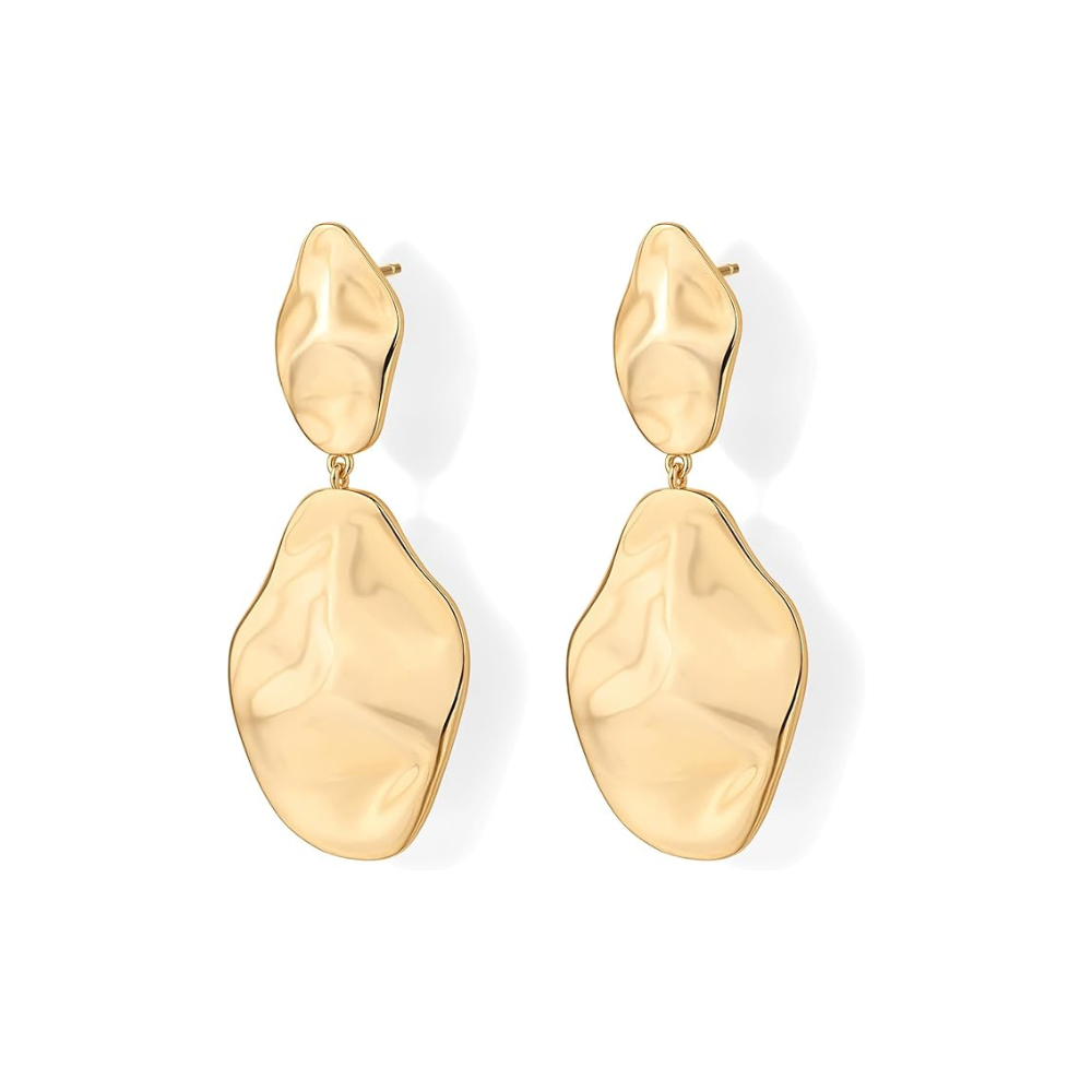 Ripple Wave Øreringe | Guld