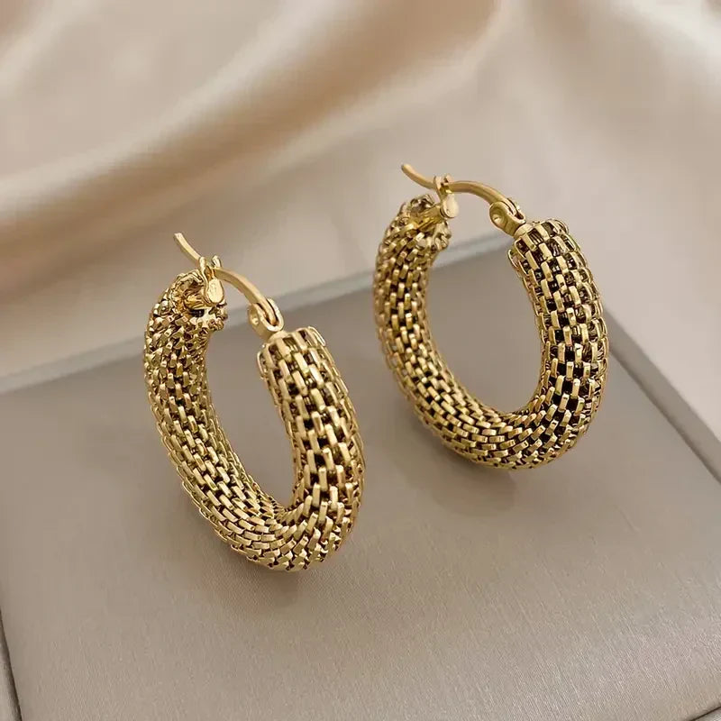 Gyldne Tide Hoop Øreringe | Guld