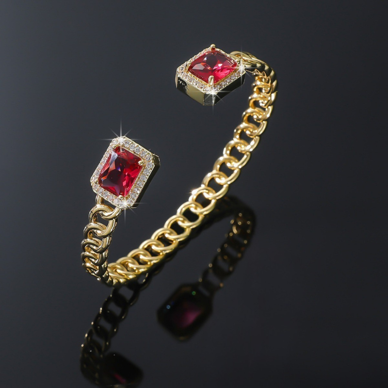 Veloria Ruby Åben Armbånd | Guld