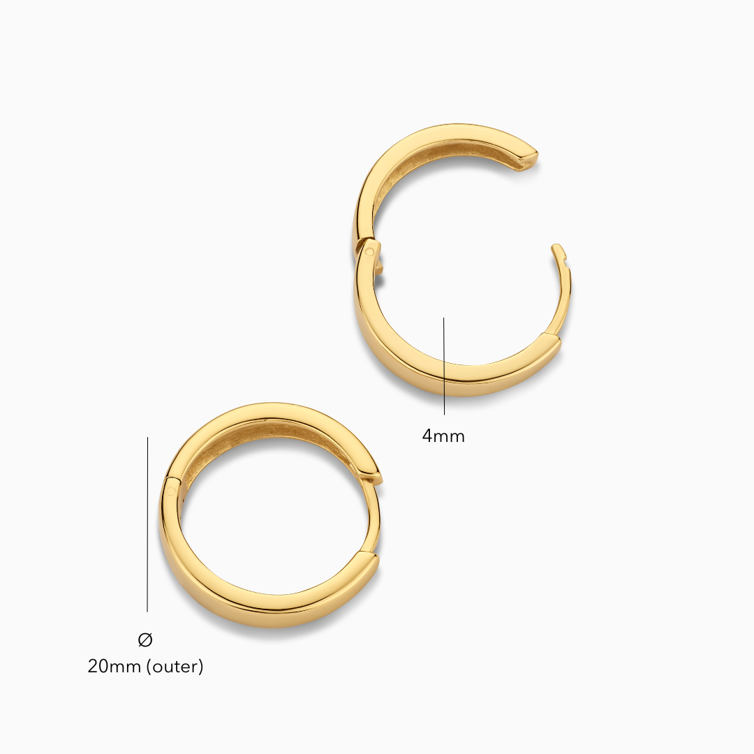 Gia Hoops | Guld