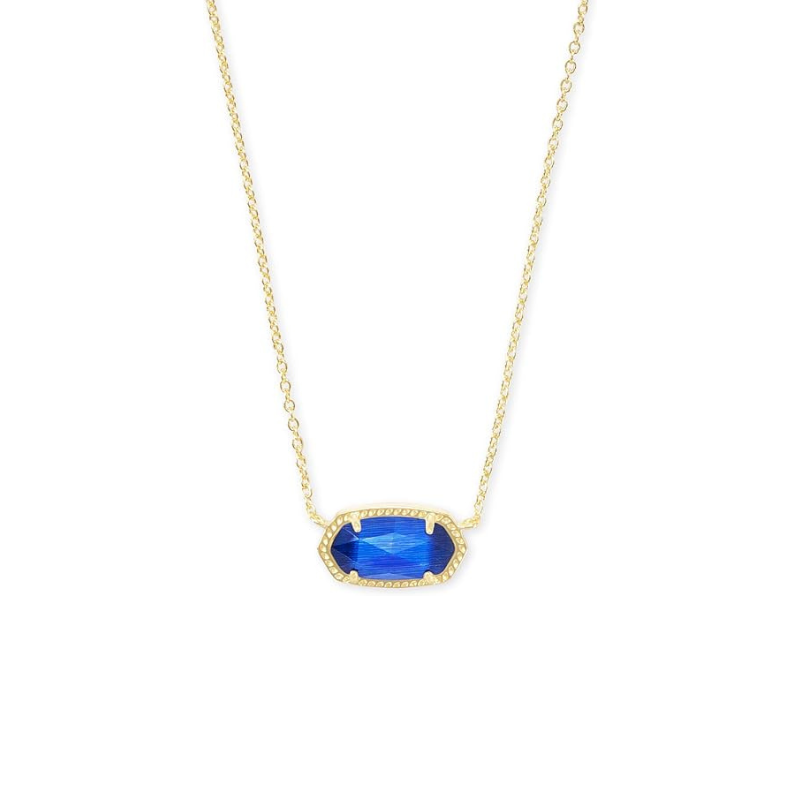 Klassisk Oval Safir Halskæde | Guld